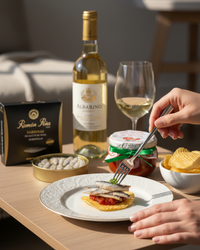 The Atlantic Highball sardines and conservas bundle, chips pairing