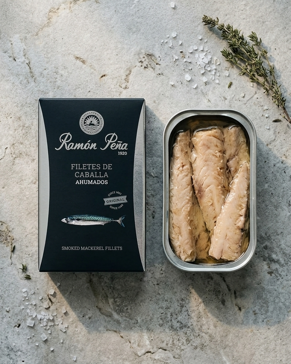 Ramón Peña (Silver Line): Mackerel Fillets in Smoked Olive Oil