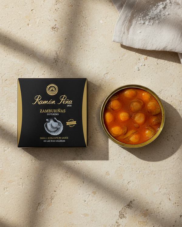 Ramón Peña (Gold Line): Small Scallops in Sauce